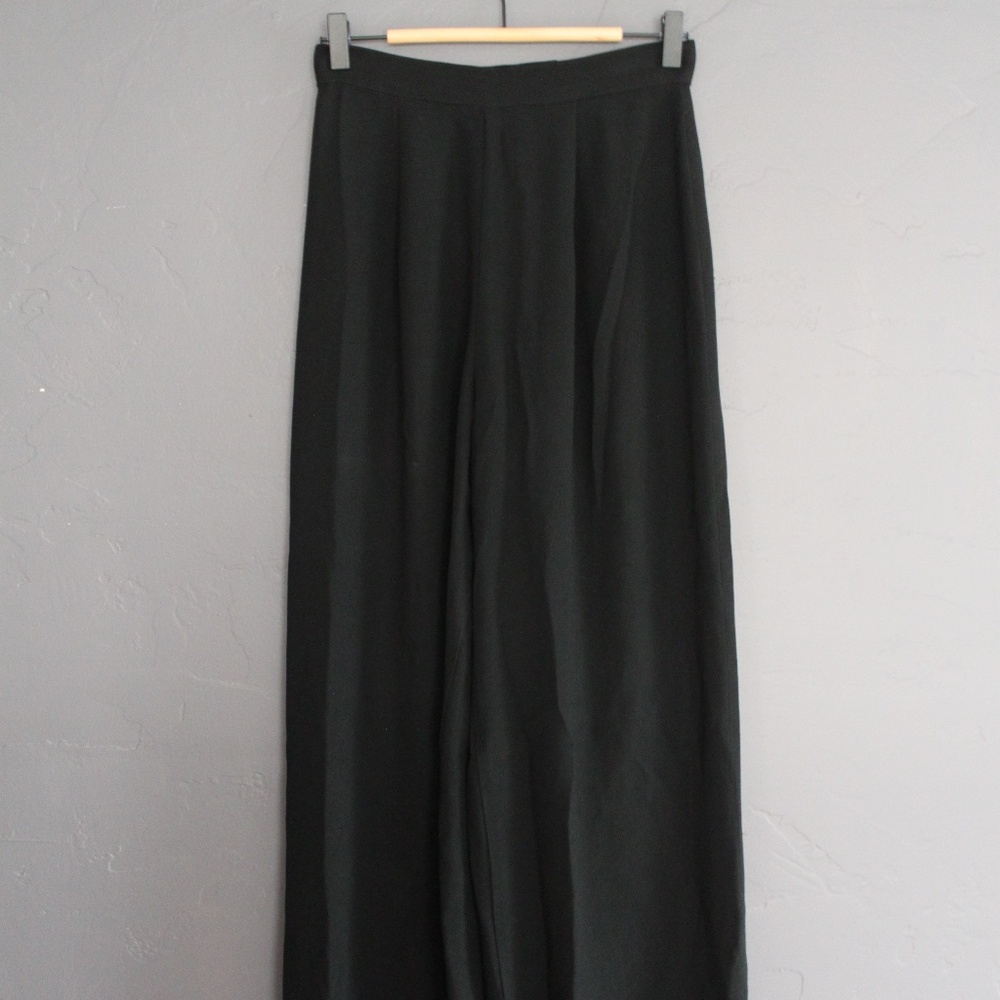 Black wide leg pants